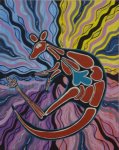 Kangaroo Dreaming - original painting by Bob Sutor