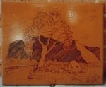 Wood Etching  - Original by Bob Sutor